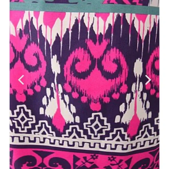 Umgee Pink and Black Geometric Mini Dress - Picture 4 of 6